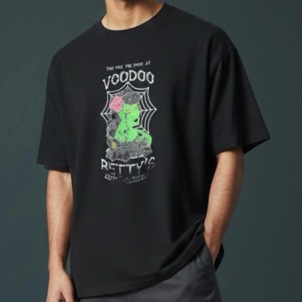 Graphic Tee with Voodoo Design